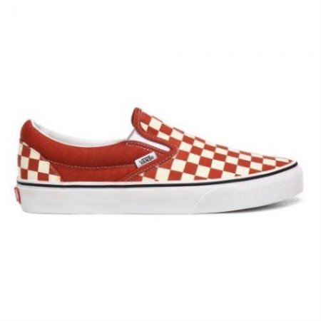 Vans | Men's Checkerboard Classic Slip-On (Checkerboard) Picante/True White