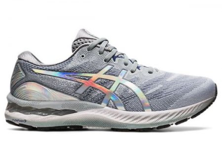 ASICS | FOR MEN GEL-NIMBUS 23 PLATINUM - Piedmont Grey/White