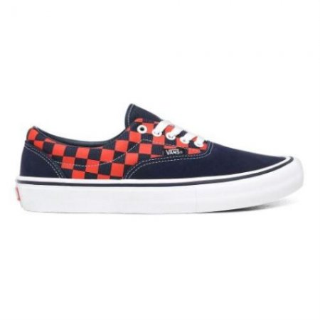 Vans | Women's Checkerboard Era Pro (Checkerboard) Navy/Orange