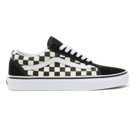 Vans | Men's Primary Check Old Skool (Primary Check) black/white