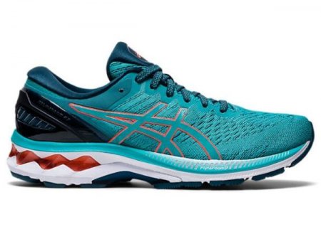 ASICS | FOR WOMEN GEL-KAYANO 27 - Techno Cyan/Sunrise Red