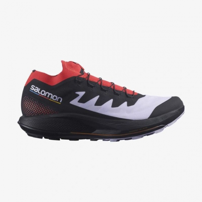 Salomon | Men's PULSAR TRAIL PRO-Purple Heather / Poppy Red / Black