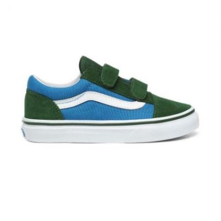 Vans | Kids'2-Tone Old Skool V Youth (8-14 years) (2-Tone) Mediterranian Blue/Greener Pastures