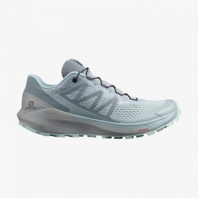 Salomon | Women's SENSE RIDE 4 GORE-TEX INVISIBLE FIT-Slate / Monument / Pastel Turquoise