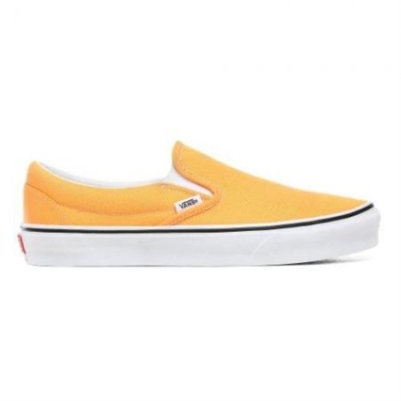 Vans | Women's Neon Classic Slip-On (Neon) Blazing Orange/True White