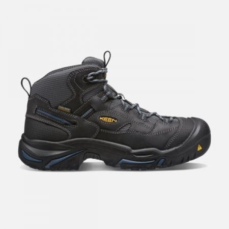 Keen | For Men | Braddock Waterproof Mid (Soft Toe)- Raven/Estate Blue