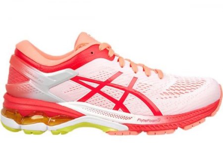 ASICS | FOR WOMEN GEL-KAYANO 26 KAI - White/Laser Pink