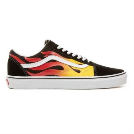 Vans | Men's Flame Old Skool Black-True White