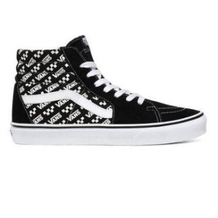 Vans | Women's Logo Repeat Sk8-Hi (Logo Repeat) Black/True White