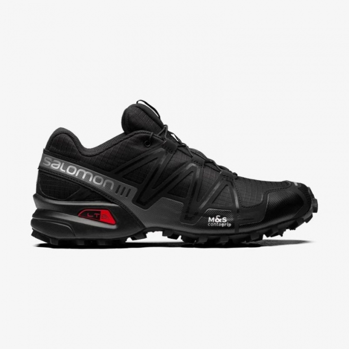 Salomon | Men's SPEEDCROSS 3-Black / Black / Quiet Shade