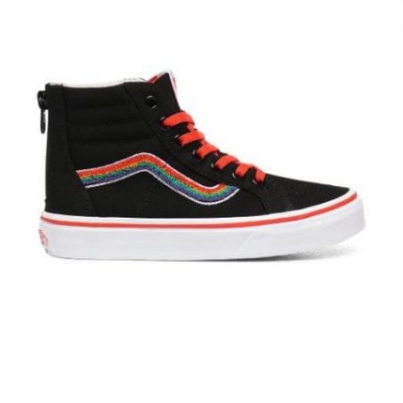 Vans | Kids'Chenille Sk8-Hi Zip Kids (4-8 years) (Chenille) Rainbow/True White