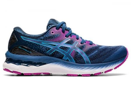 ASICS | FOR WOMEN GEL-NIMBUS 23 (D) - Grand Shark/Digital Aqua