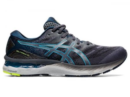 ASICS | FOR MEN GEL-NIMBUS 23 - Carrier Grey/Digital Aqua