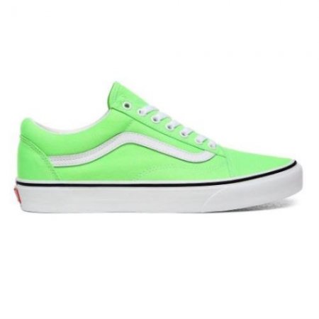 Vans | Men's Neon Old Skool (Neon) Green Gecko/True White