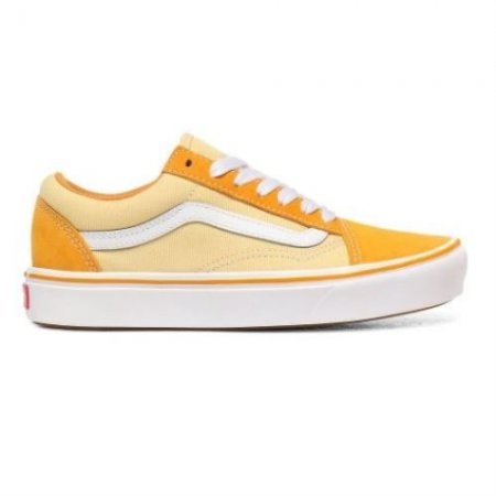 Vans | Women's Suede and Textile ComfyCush Old Skool (Suede/Textile) Cadmium Yellow/Golden Haze