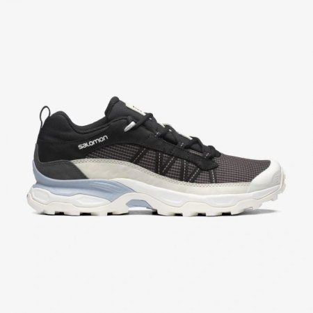 Salomon | Men's SHELTER LOW LEATHER-Chocolate Plum / Vanilla Ice / Zen Blue