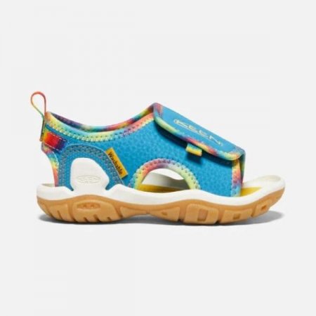 Keen | Toddlers' Knotch River Open-Toe Sandal-Tie Dye/Vivid Blue