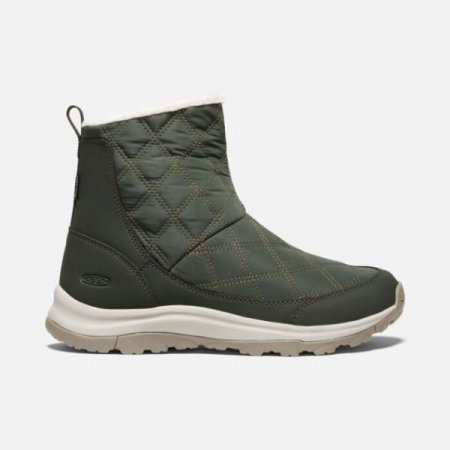 Keen | For Women | Terradora II Wintry Pull-on Waterproof Boot-Rosin/Dark Olive