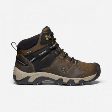 Keen | For Men | Steens Leather Waterproof Boot-Canteen/Black