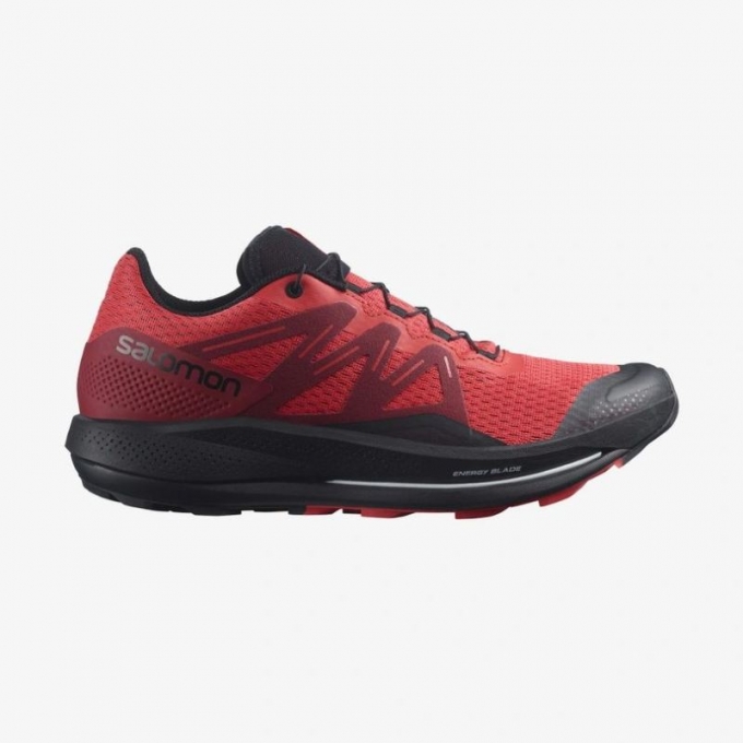 Salomon | Men's PULSAR TRAIL-Poppy Red / Biking Red / Black