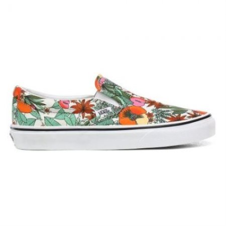 Vans | Women's Multi Tropic Classic Slip-On (Multi Tropic) Bit Of Blue/True White