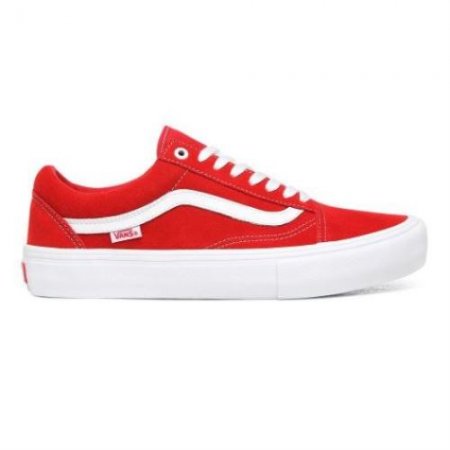 Vans | Women's Old Skool Pro Suede (Suede) Red/White