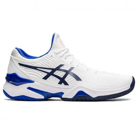 Asics | Women's COURT FF 2-White/Lapis lazuli blue