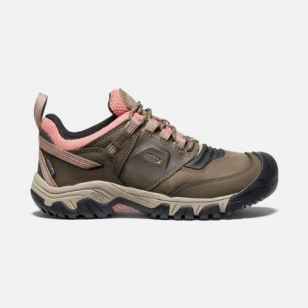 Keen | For Women | Ridge Flex Waterproof-Timberwolf/Brick Dust