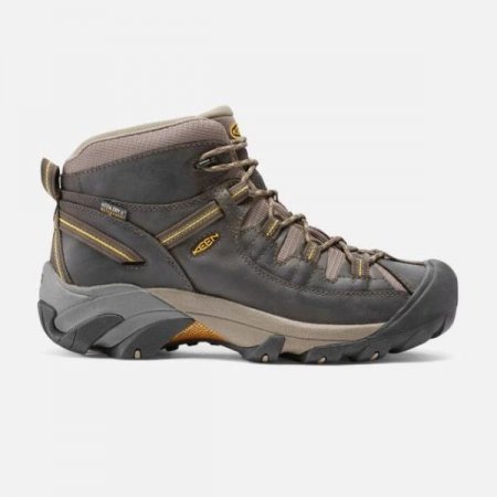 Keen | For Men | Targhee II Waterproof Mid-Black Olive/Yellow