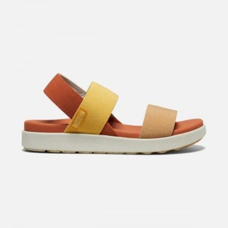 Keen | For Women | Elle Backstrap Sandal-Fossil Orange/Silver Birch