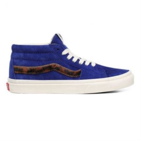 Vans | Women's Suede Sk8-Mid (Suede) Royal Blue/Calf Hair