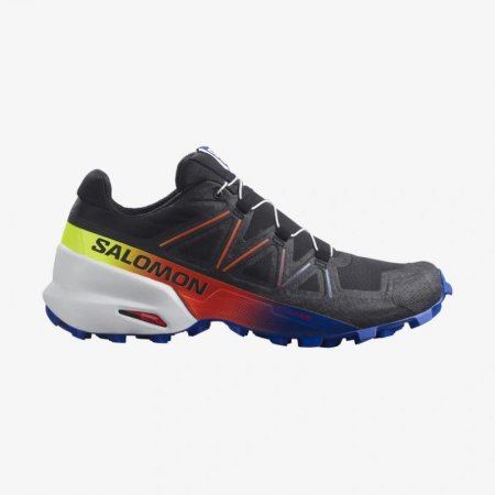 Salomon | Women's SPEEDCROSS 5 RACING PACK-Black / Surf The Web / Safety Yellow