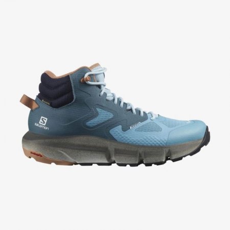 Salomon | Women's PREDICT HIKE MID GORE-TEX-Mallard Blue / Delphinium Blue / Mocha Mousse