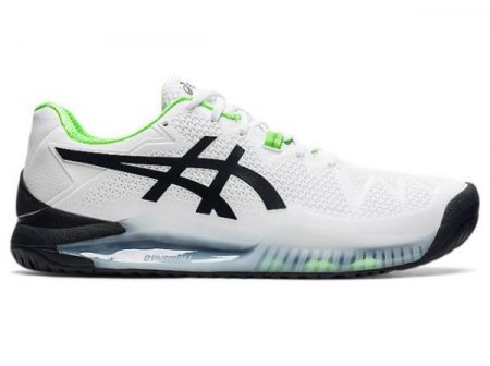 ASICS | FOR MEN GEL-RESOLUTION 8 (2E) - White/Green Gecko