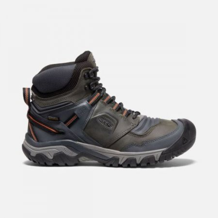 Keen | For Men | Ridge Flex Waterproof Boot-Steel Grey/Fossil Orange