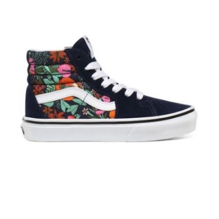 Vans | Kids'Multi Tropic Sk8-Hi Kids (4-8 years) (Multi Tropic) Dress Blues/True White