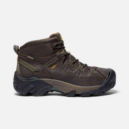 Keen | For Men | Targhee II Waterproof Mid Wide-Canteen/Dark Olive