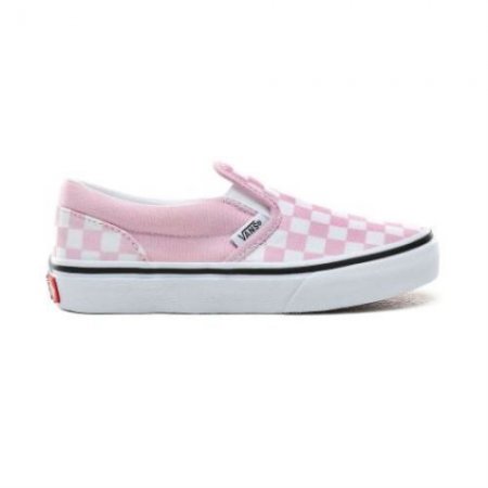 Vans | Kids'Checkerboard Classic Slip-On Kids (4-8 years) (Checkerboard) Lilac Snow/True White