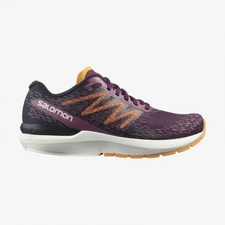 Salomon | Women's SONIC 5 BALANCE-Grape Wine / Black / Blazing Orange