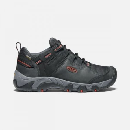 Keen | For Men | Steens Waterproof Shoe-Black/Bossa Nova