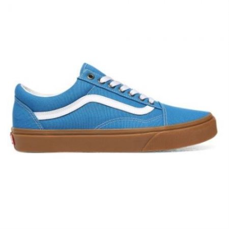 Vans | Women's Gum Old Skool (Gum) Mediterranian Blue/True White