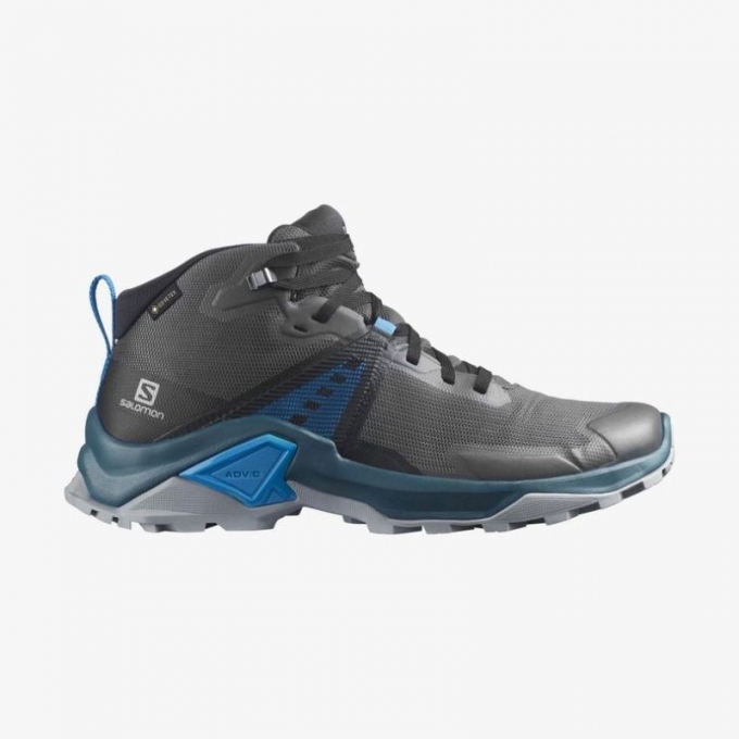 Salomon | Men's X RAISE 2 MID GORE-TEX-Magnet / Black / Blithe