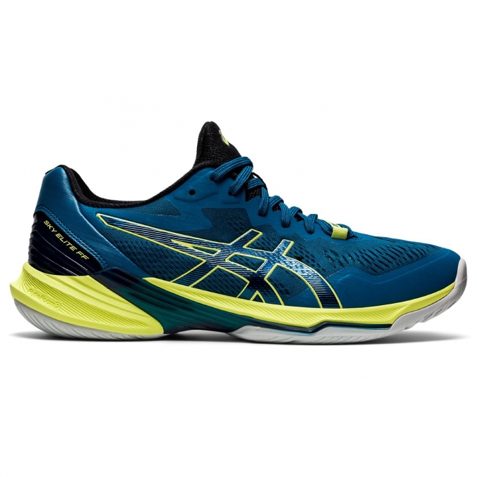 Asics | Men's SKY ELITE FF 2-Deep sea teal/Glow yellow