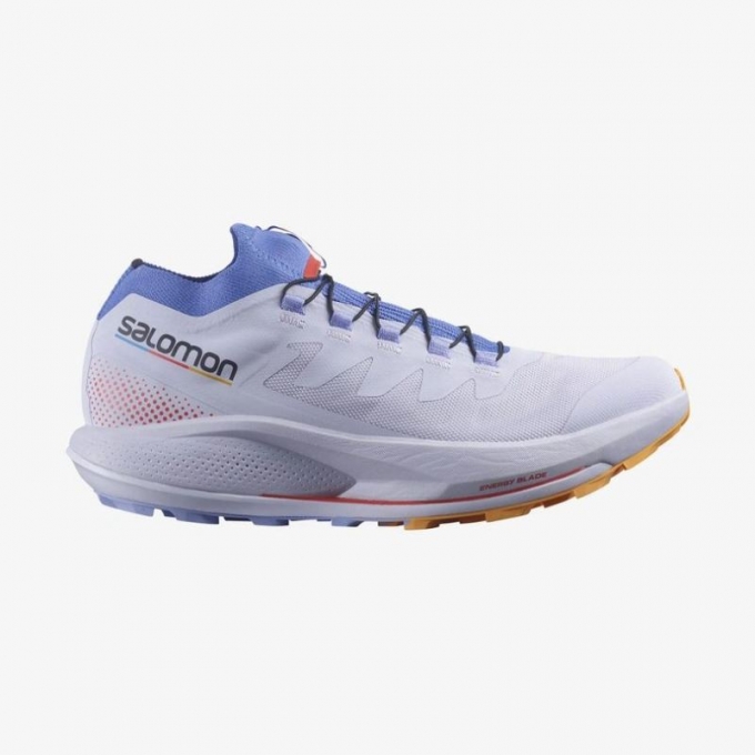 Salomon | Women's PULSAR TRAIL PRO-Purple Heather / Amparo Blue / Blazing Orange