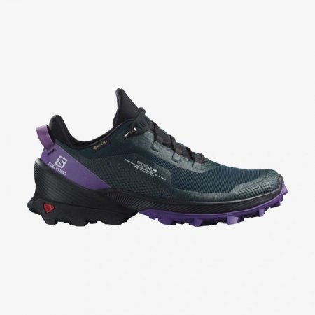 Salomon | Women's CROSS OVER GORE-TEX-Ponderosa Pine / Black / Royal Lilac