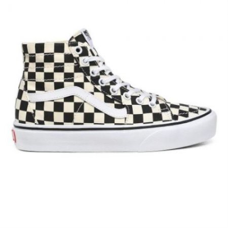 Vans | Women's Checkerboard Sk8-Hi Tapered (Checkerboard) Black/White