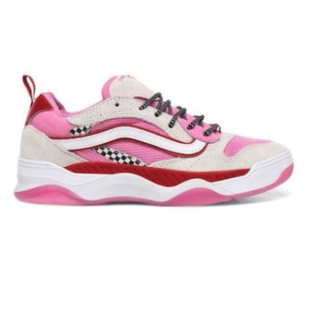 Vans | Women's Mini Check Brux WC (Mini Check) Fuchsia Pink/Chili Pepper