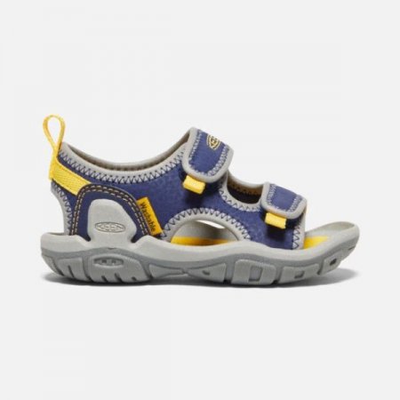 Keen | Toddlers' Knotch Creek Open-Toe Sandal-Blue Depths/KEEN Yellow