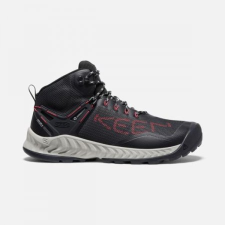 Keen | For Men | NXIS EVO Waterproof Boot-Black/Red Carpet