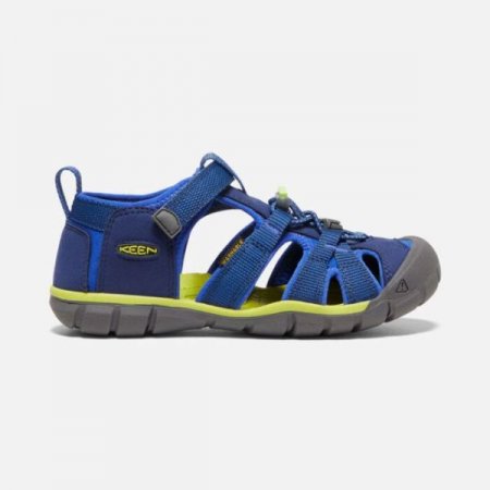 Keen | Big Kids' Seacamp II CNX-Blue Depths/Chartreuse